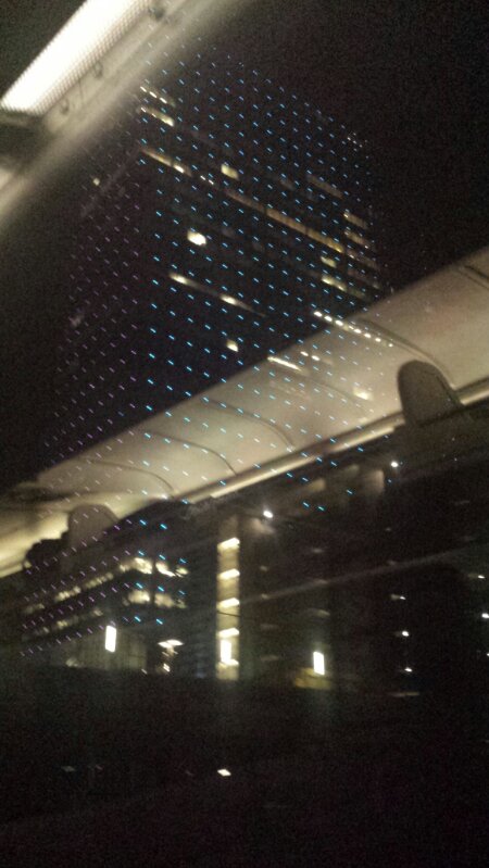 Building with LED grid in Philly